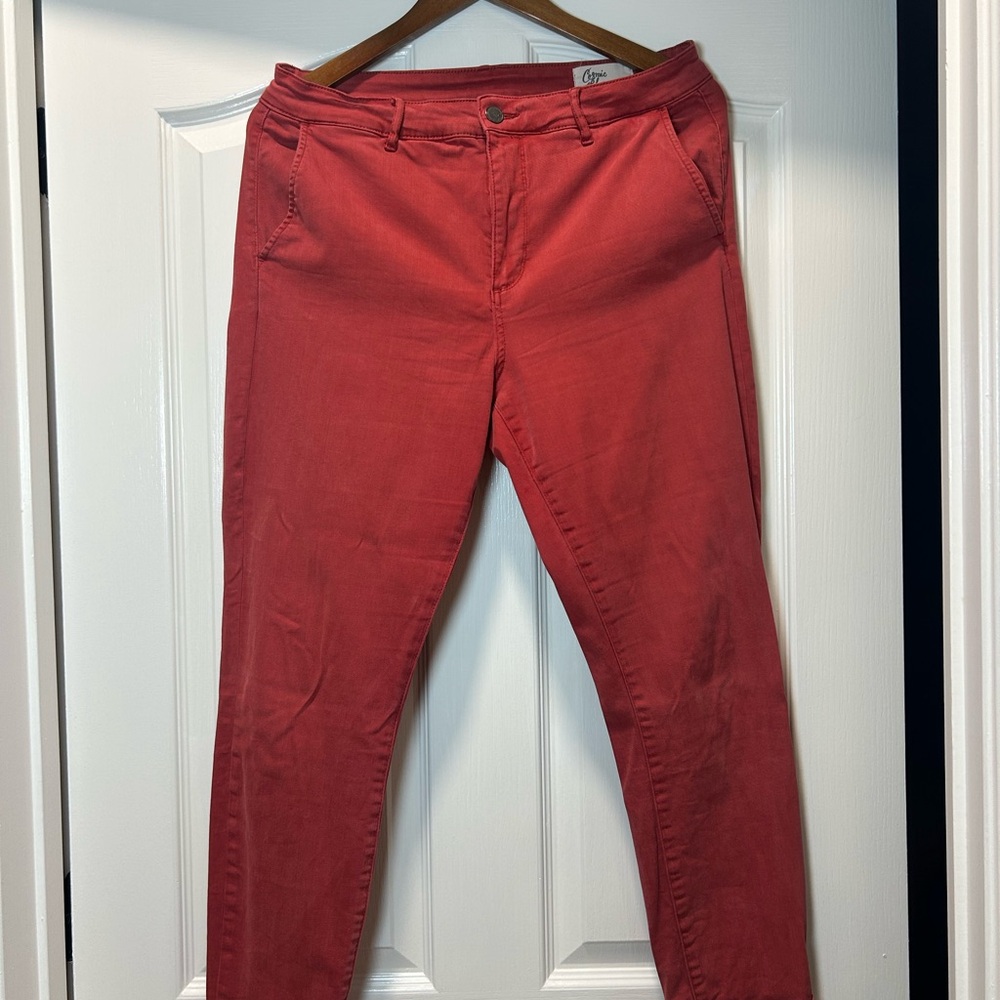 Cosmic Blue Love Red Pants